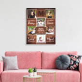 Rustikales Erinnerungsgedanken Foto bewahren Leinwanddruck (Insitu (Wohnzimmer))