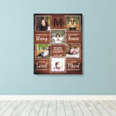 Rustikales Erinnerungsgedanken Foto bewahren Leinwanddruck (Insitu (Holzboden))