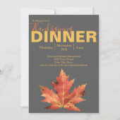 Rustikales Erntedank Dinner Einladung (Vorderseite)