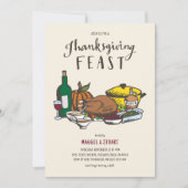 Rustikales Erntedank Fest Einladung (Vorderseite)