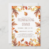 Rustikales Erntedank Party Freundliches Abendessen Einladung (Vorderseite)