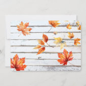 Rustikales Erntefest im Herbst Einladung (Rückseite)