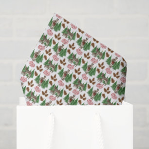 Rustikales Esel Weihnachten Seidenpapier