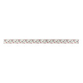 Rustikales Esels-Blumen-Rot-Satinband Satinband (Vorderseite)