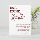 Rustikales Essen, Trinken und sich wieder sonnige Einladung (Stehend Vorderseite)