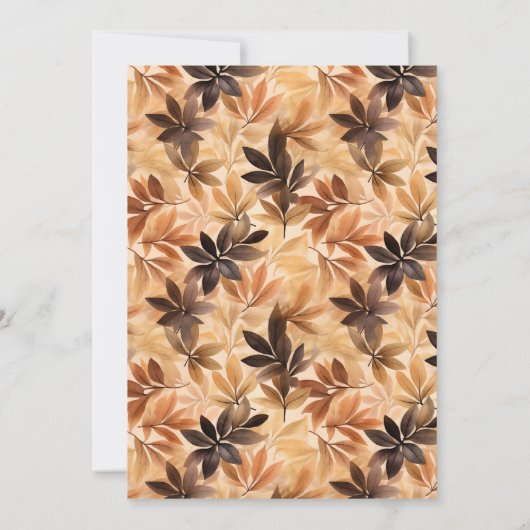 Rustikales Essen zum Erntedank Einladung (Rückseite)