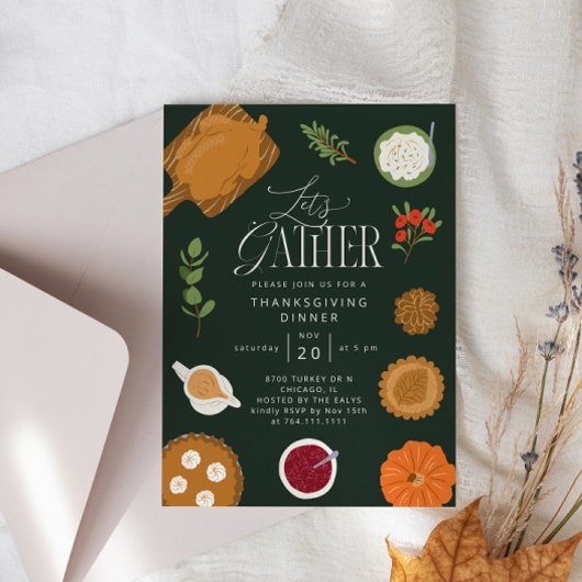 Rustikales Essen zum Erntedank im Grünen Einladung