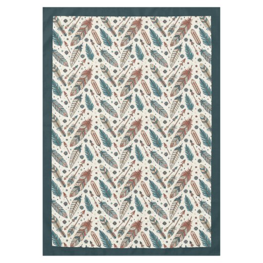 Rustikales Ethnic Tablecloth Fett Stammestalliken Tischdecke (Vorderseite)