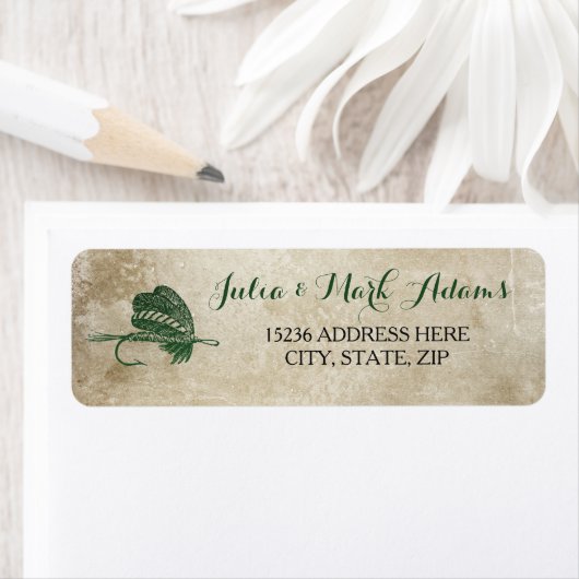 Rustikales Etikett für die Kronenanschrift (Insitu)