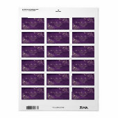 Rustikales Etikett für Holzzeichenbeleuchtung Adressaufkleber (Vorne)