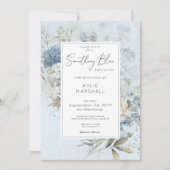 Rustikales etwas Blaues Brautparty Einladung (Vorderseite)
