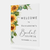 Rustikales Eukalyptus-Brautparty Willkommen Acrylschild (Winkel)