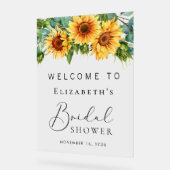 Rustikales Eukalyptus-Brautparty Willkommen Acrylschild (Winkel)