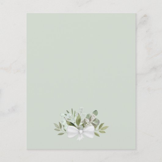 Rustikales Eukalyptus & Greenery Budget Wedding Me (Rückseite)