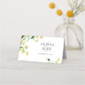 Rustikales Eukalyptus-Grün mit eleganter Ästhetik Platzkarte (Rückseite)