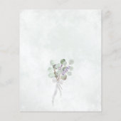 Rustikales Eukalyptus & Lavender Budget Wedding Me (Rückseite)