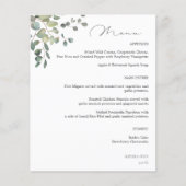 Rustikales Eukalyptus-Menü (Vorderseite)