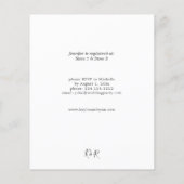 Rustikales Eukalyptus- und Gold-Brautparty Flyer (Hinten)