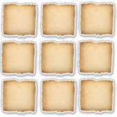 Rustikales Fabrikschild aus Altpapier Aufkleber (Vorderseite)