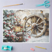 Rustikales Fahrzeug Seidenpapier (Basteln)