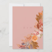 Rustikales Fall-Brautparty Einladung (Rückseite)