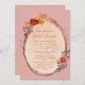 Rustikales Fall-Brautparty Einladung (Vorne/Hinten)