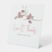 Rustikales Fall Brautparty Gefälligkeitszeichen Sockelschild (Vorderseite)