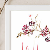 Rustikales Fall-Brautparty-Thema Begrüßungszeichen Poster