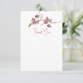 Rustikales Fall Brautparty Vielen Dank Karten (Stehend Vorderseite)