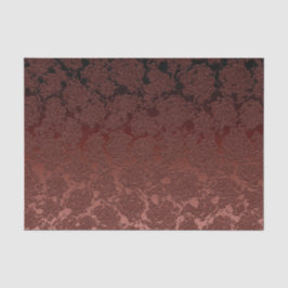 Rustikales Fall Brown Floral Muster  Seidenpapier