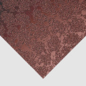 Rustikales Fall Brown Floral Muster Seidenpapier (Ausschnitt)