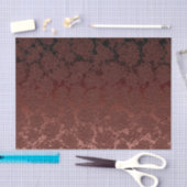 Rustikales Fall Brown Floral Muster Seidenpapier (Handwerk)