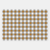 Rustikales Fall Buffalo Plaid Muster Geschenkpapier Set (Vorderseite 3)