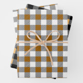 Rustikales Fall Buffalo Plaid Muster Geschenkpapier Set (Beispiel)