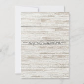 Rustikales Fall Country String Lights Brautparty Einladung (Rückseite)