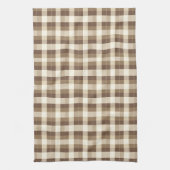 Rustikales Fall Erntedank Brown Muster Geschirrtuch (Vertikal)