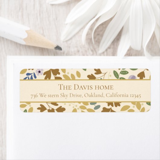 Rustikales Fall Foliage Muster (Insitu)