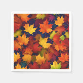 Rustikales Fall Foliage Serviette (Vorderseite)
