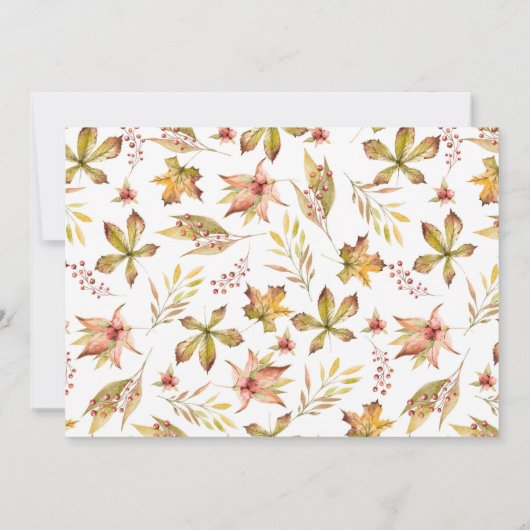 Rustikales Fall Harvest Lantern Brautparty Einladung (Rückseite)