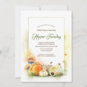 Rustikales Fall Harvest Pumpkins Brautparty Einladung (Vorderseite)