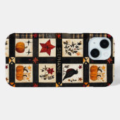 Rustikales Fall Quilt Muster | Bauernhaus Patchwor Case-Mate iPhone Hülle (Rückseite (Horizontal))