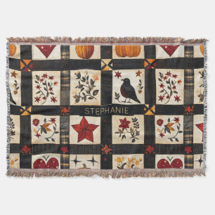 Rustikales Fall Quilt Muster Bauernhaus Patchwor Decke