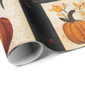 Rustikales Fall Quilt Muster | Bauernhaus Patchwor Geschenkpapier (Rolleneckpunkt)