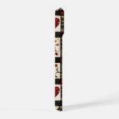 Rustikales Fall Quilt Muster | Bauernhaus Patchwor iPhone 15 Hülle (Rechte Seite)