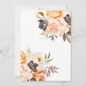 Rustikales Fall Wasserfarbenes Brautparty Einladung (Rückseite)