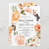 Rustikales Fall Wasserfarbenes Brautparty Einladung (Vorne/Hinten)