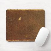 Rüstikales falsches braunes Leder Mousepad (Mit Mouse)