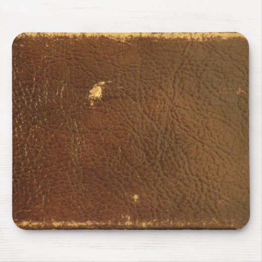 Rüstikales falsches braunes Leder Mousepad (Vorne)