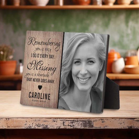 Rustikales Familiendenkmal | Foto Keepake Fotoplatte