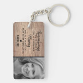 Rustikales Familiendenkmal | Foto Keepake Schlüsselanhänger (Rückseite)